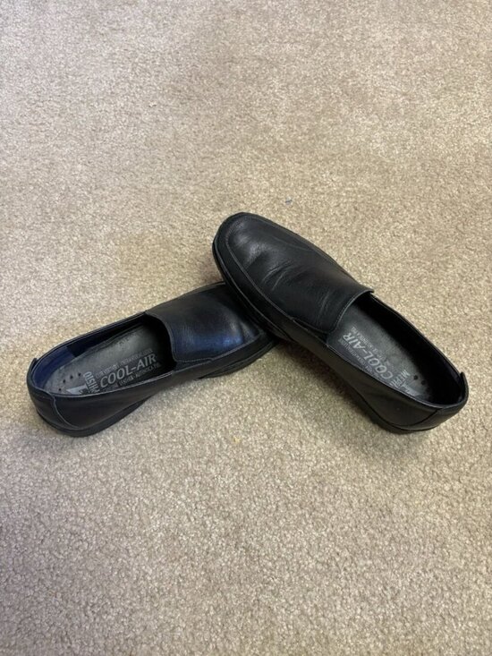 Mephisto Edlef Black Leather Loafers Slip On Cool-Air Shoes Men’s Sz 9.5 Croatia main image 3